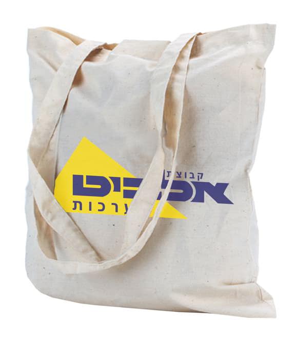 הדפסה על תיק כותנה — דוגמה מעבודה שבוצעה